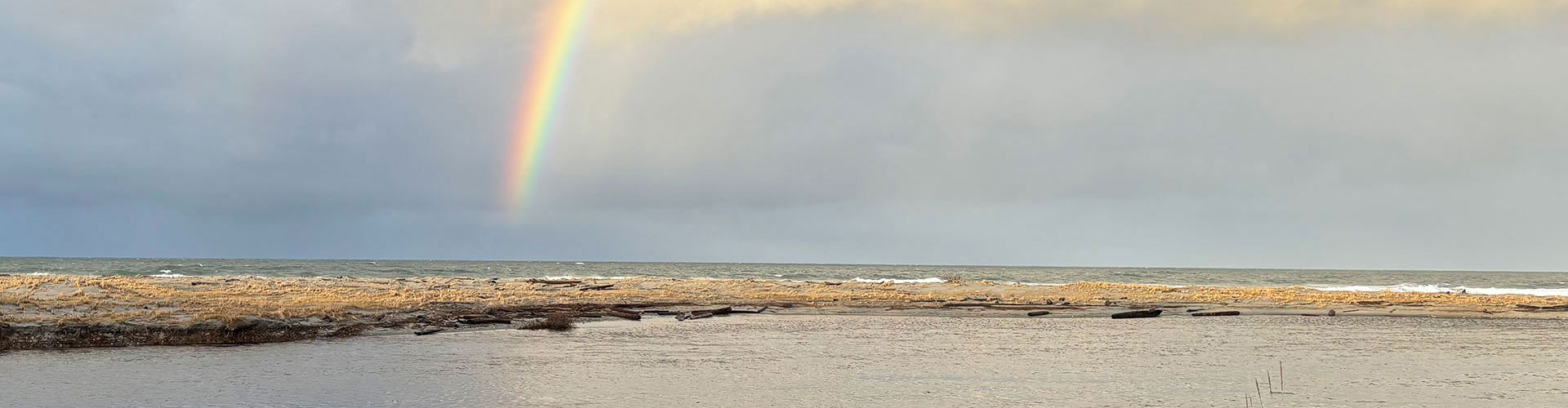 Beach Rainbow on Haida Gwaii